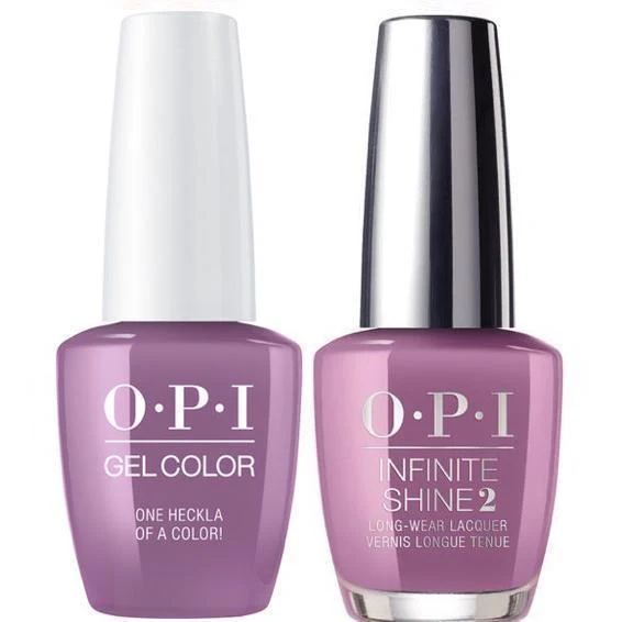 OPI GelColor One Heckla of a Color #I62 + Infinite Shine #I62