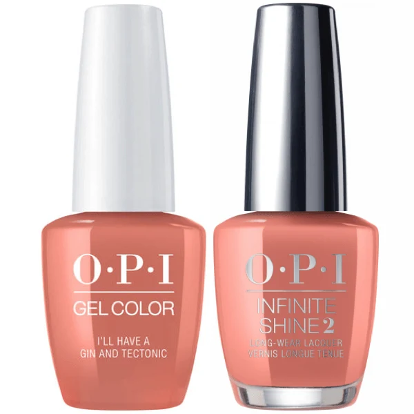 OPI GelColor I'll Have A Gin & Tectonic #I61 + Infinite Shine #I61