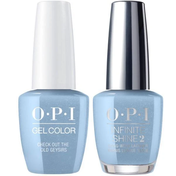 OPI GelColor Check Out the Old Geysirs #I60 + Infinite Shine #I60