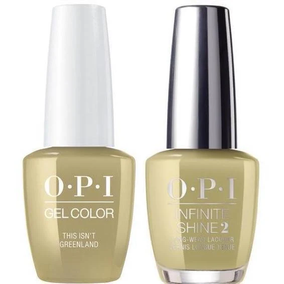 OPI GelColor This Isn't Greenland #I58 + Infinite Shine #I58