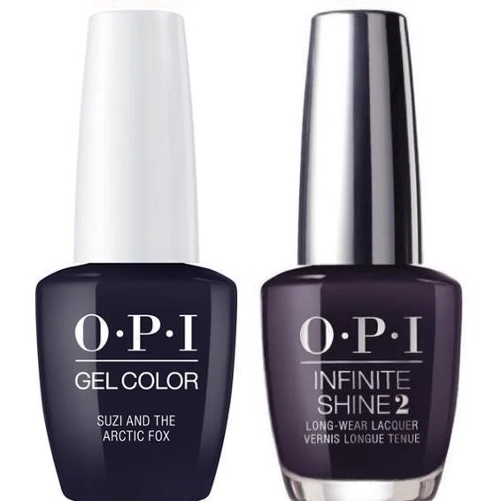 OPI GelColor Suzi & the Arctic Fox #I56 + Infinite Shine #I56