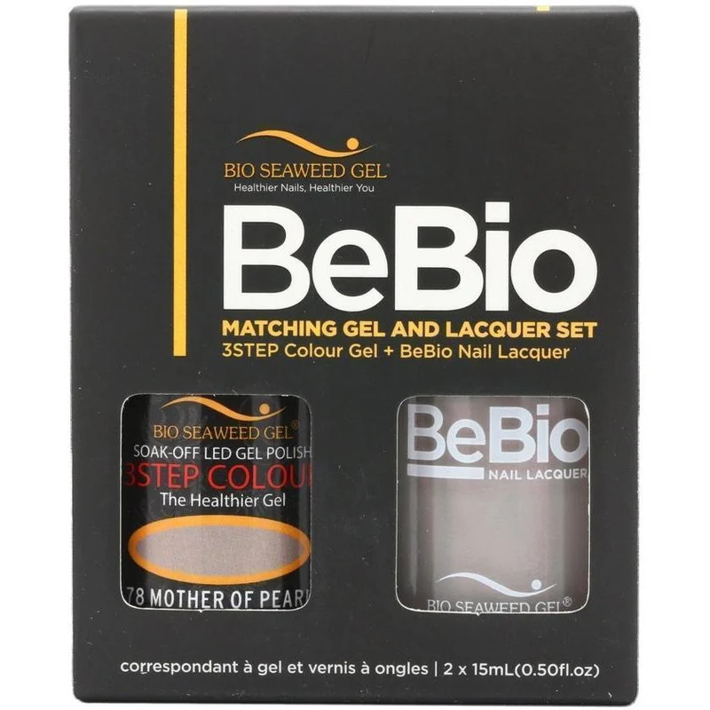 Bio Seaweed Gel Color + Matching Lacquer Mother of Pearl #78