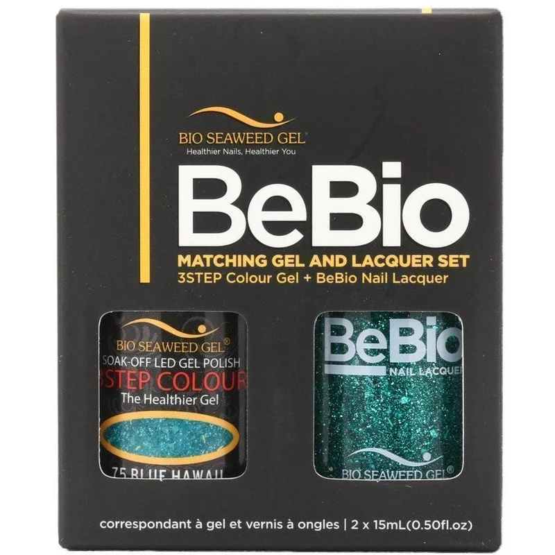 Bio Seaweed Gel Color + Matching Lacquer Blue Hawaii #75