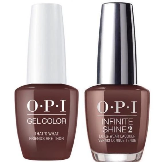 OPI GelColor That's What Friends Are Thor #I54 + Infinite Shine #I54
