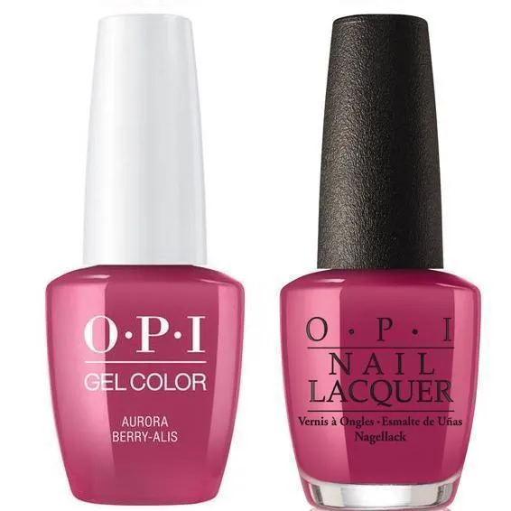 OPI GelColor + Matching Lacquer Aurora Berry-Alis #I64