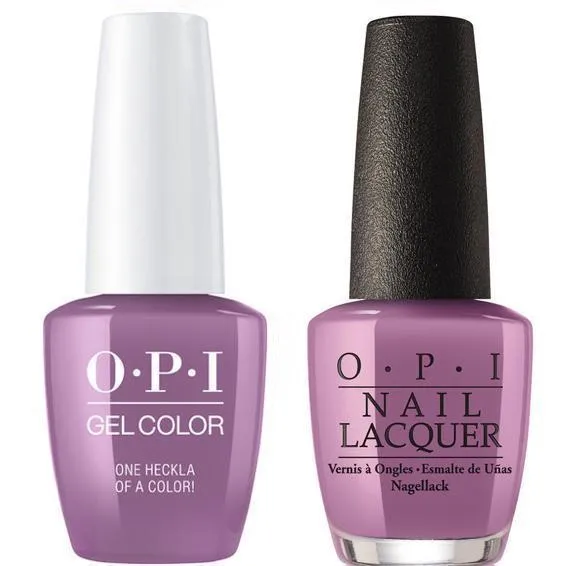 OPI GelColor + Matching Lacquer One Heckla of a Color #I62