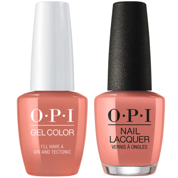 OPI GelColor + Matching Lacquer I'll Have A Gin & Tectonic #I61