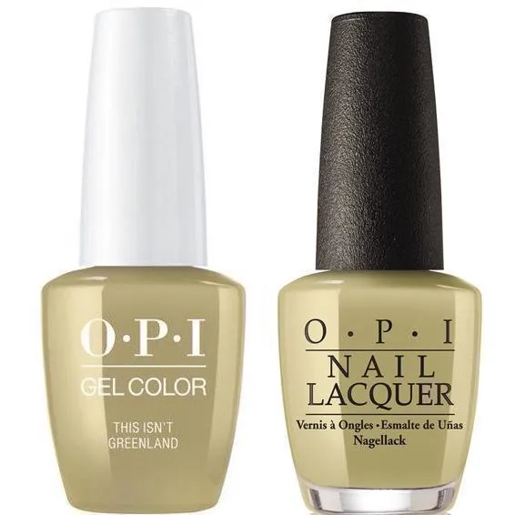 OPI GelColor + Matching Lacquer This Isn't Greenland #I58