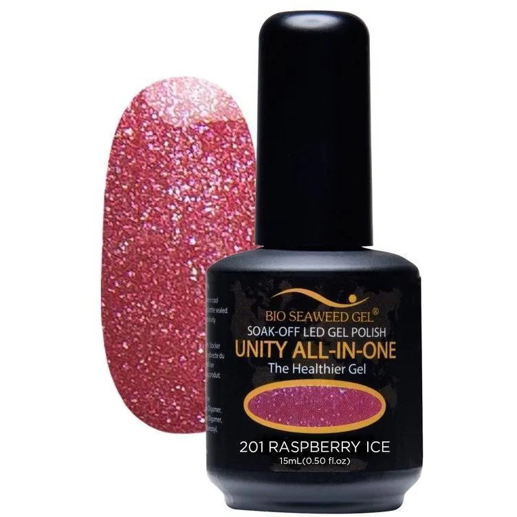 Unity All-in-One Colour Gel Polish Raspberry Ice #201
