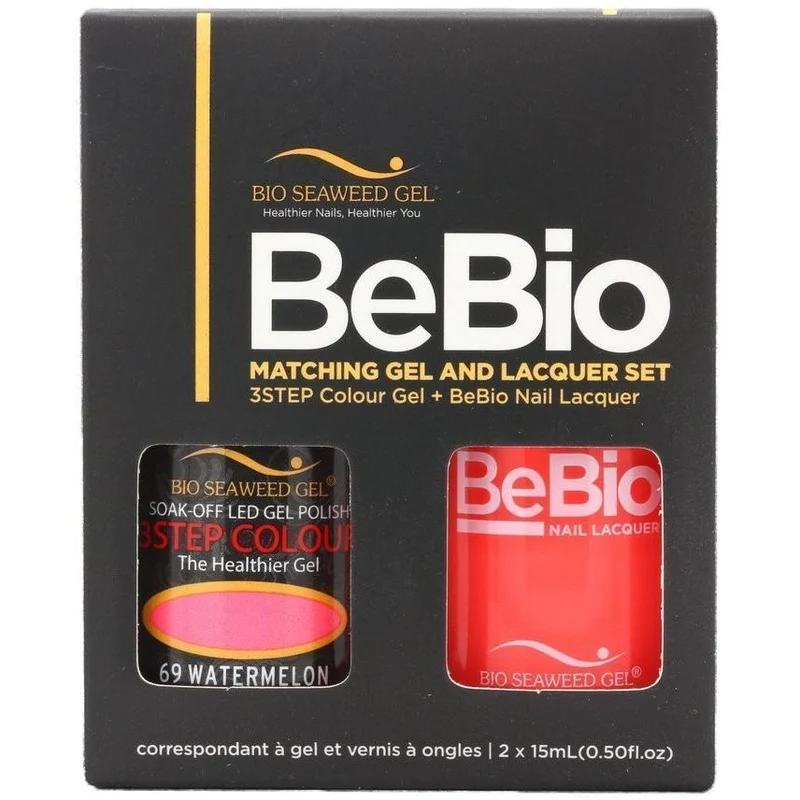 Bio Seaweed Gel Color + Matching Lacquer Watermelon #69