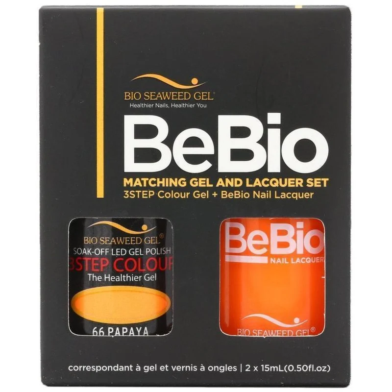 Bio Seaweed Gel Color + Matching Lacquer Papaya #66