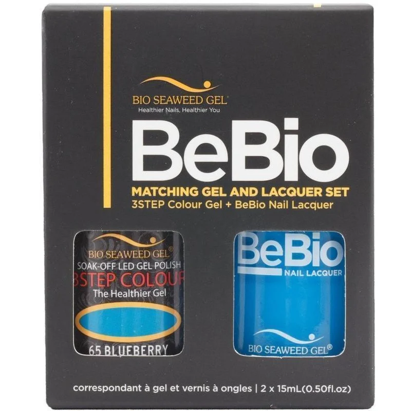 Bio Seaweed Gel Color + Matching Lacquer Blueberry #65