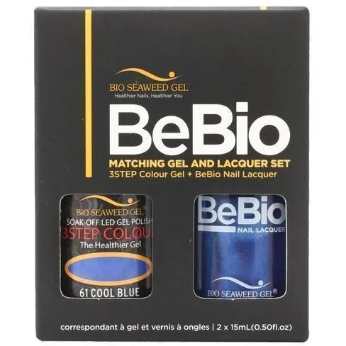 Bio Seaweed Gel Color + Matching Lacquer Cool Blue #61