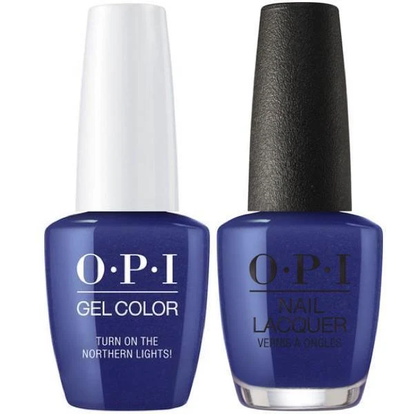 OPI GelColor + Matching Lacquer Turn on the Northern Lights #I57