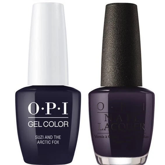OPI GelColor + Matching Lacquer Suzi & the Arctic Fox #I56