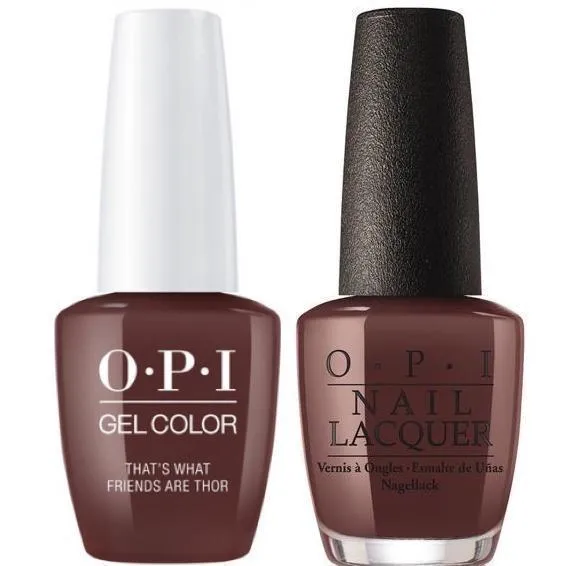 OPI GelColor + Matching Lacquer That's What Friends Are Thor #I54