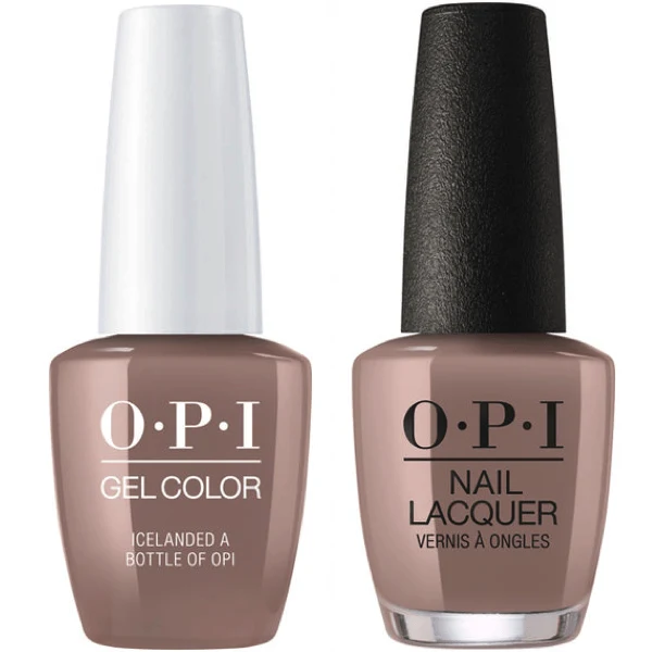 OPI GelColor + Matching Lacquer Icelanded A Bottle of OPI #I53
