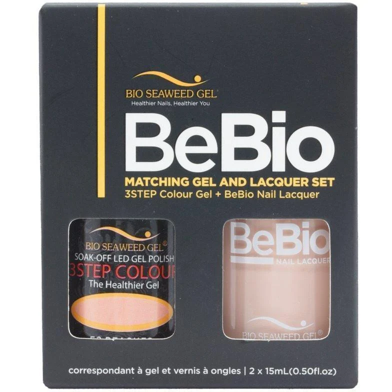 Bio Seaweed Gel Color + Matching Lacquer Peaches #53