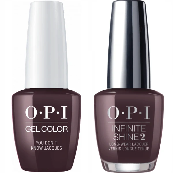 OPI GelColor You Don't Know Jacques #F15 + Infinite Shine #F15
