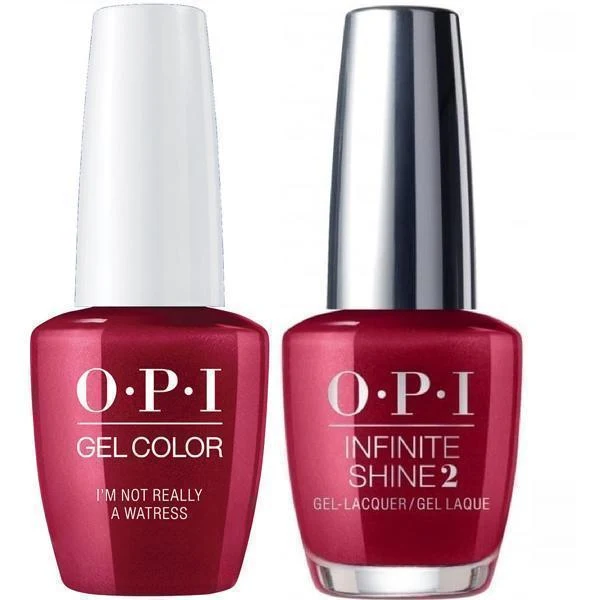 OPI GelColor #H08 + Infinite Shine I'm Not Really A Waitress #H08