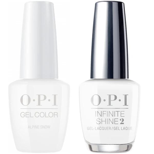 OPI GelColor Alpine Snow #L00 + Infinite Shine #L00