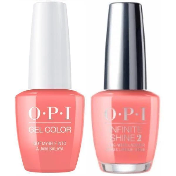 OPI GelColor Got Myself Into A Jam-Balaya #N57 + Infinite Shine #N57