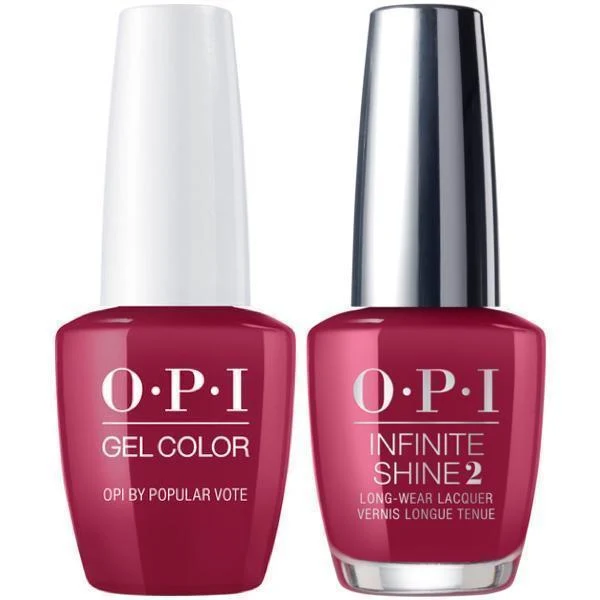 OPI GelColor OPI by Popular Vote #W63 + Infinite Shine #W63
