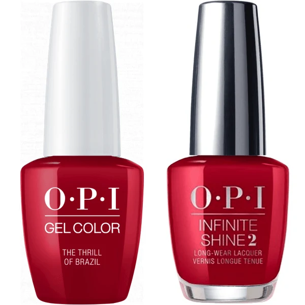 OPI GelColor The Thrill of Brazil #A16 + Infinite Shine #A16