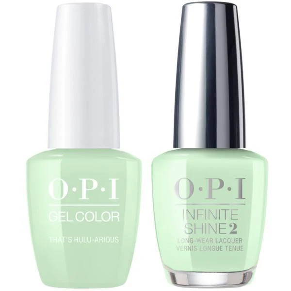 OPI GelColor That's Hula-rious! #H65 + Infinite Shine #H65
