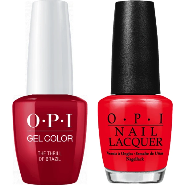 OPI GelColor + Matching Lacquer The Thrill Of Brazil #A16