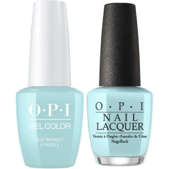 OPI GelColor + Matching Lacquer Suzi Without A Paddle #F88