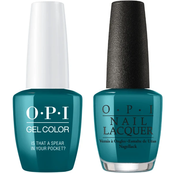 OPI GelColor + Matching Lacquer Is That A Spear In Your Pocket? #F85