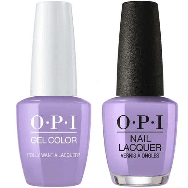 OPI GelColor + Matching Lacquer Polly Want A Lacquer #F83