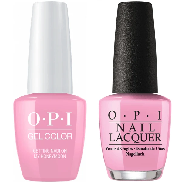 OPI GelColor + Matching Lacquer Getting Nadi On My Honeymoon #F82