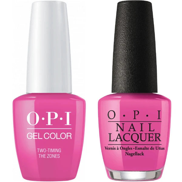 OPI GelColor + Matching Lacquer Two-timing The Zones #F80