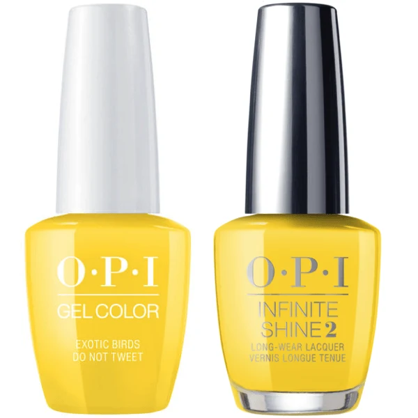 OPI GelColor Exotic Birds Do Not Tweet #F91 + Infinite Shine #F91