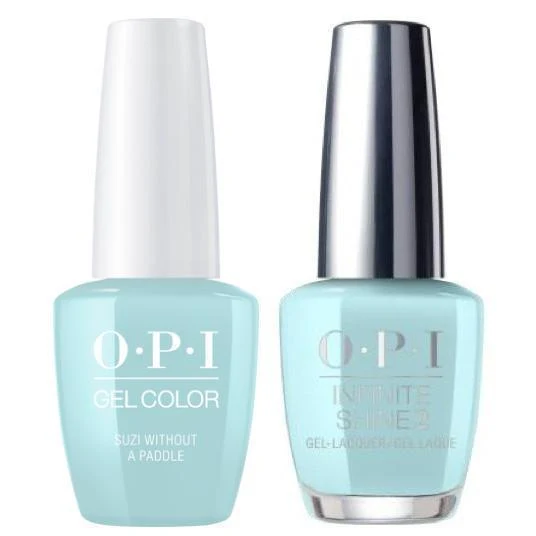 OPI GelColor Suzi Without A Paddle #F88 + Infinite Shine #F88