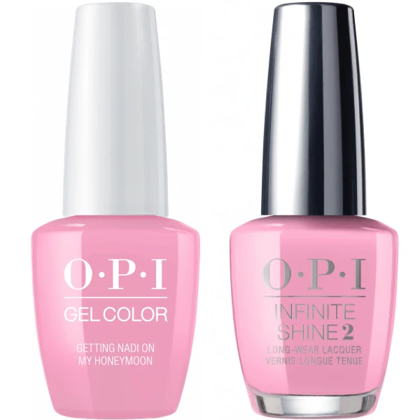 OPI GelColor Getting Nadi On My Honeymoon #F82 + Infinite Shine #F82