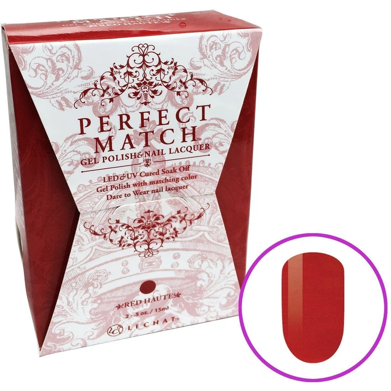 LeChat Perfect Match Gel + Matching Lacquer Red Haute #189