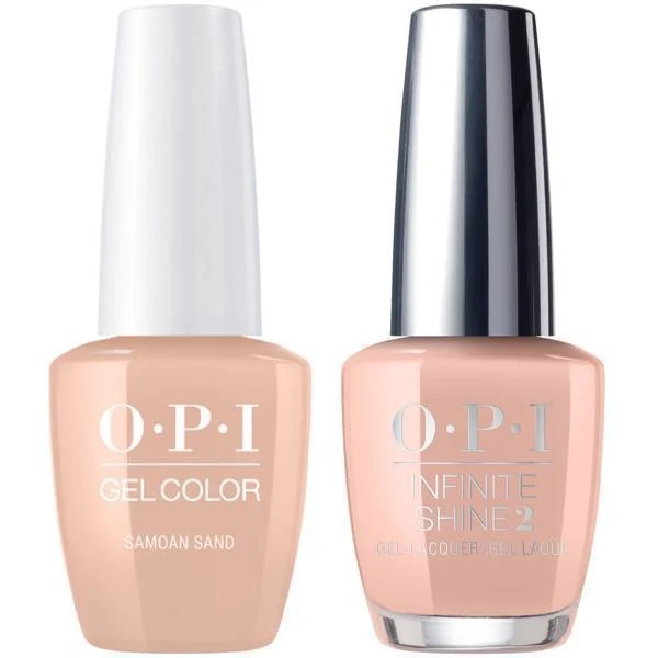 OPI GelColor Samoan Sand #P61 + Infinite Shine #P61