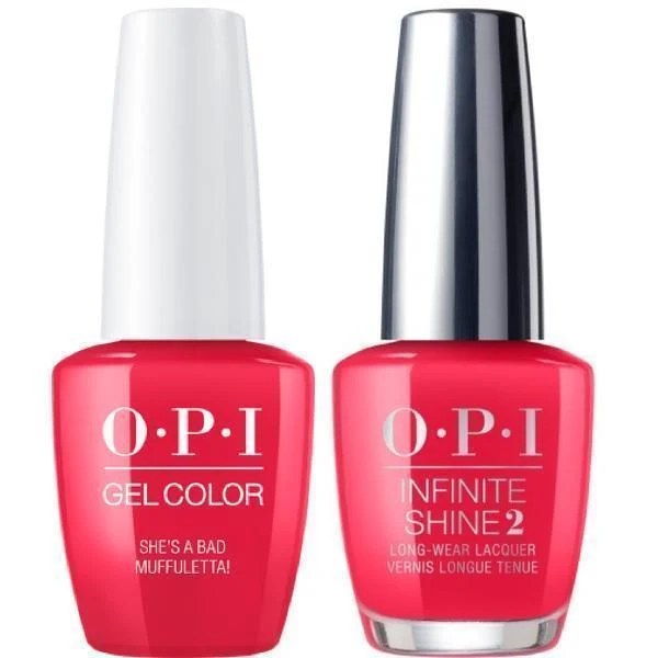 OPI GelColor She's A Bad Muffuletta! #N56 + Infinite Shine #N56