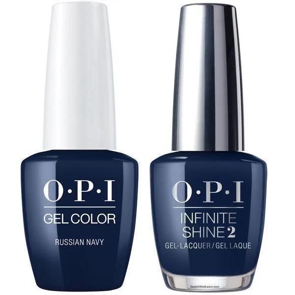 OPI GelColor Russian Navy #R54 + Infinite Shine #R54
