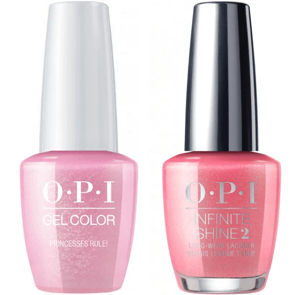 OPI GelColor Princesses Rule! #R44 + Infinite Shine #R44