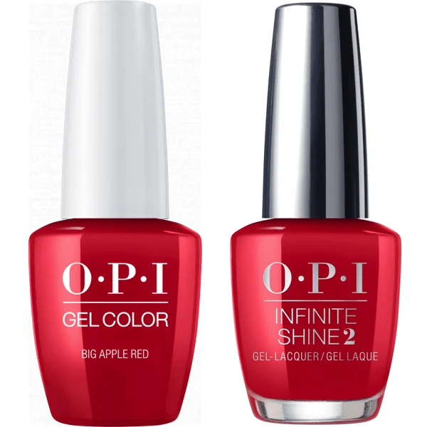 OPI GelColor Big Apple Red #N25 + Infinite Shine #N25