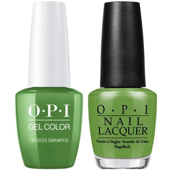 OPI GelColor + Matching Lacquer I’m Sooo Swamped! #N60