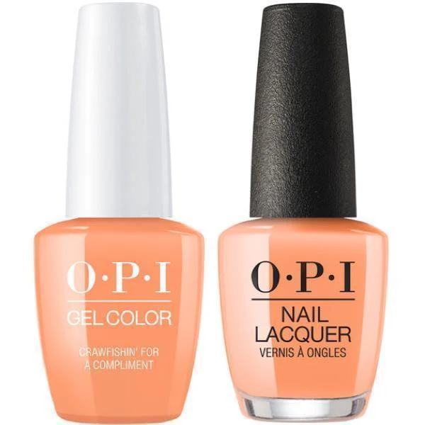 OPI GelColor + Matching Lacquer Crawfishin’ For A Compliment #N58