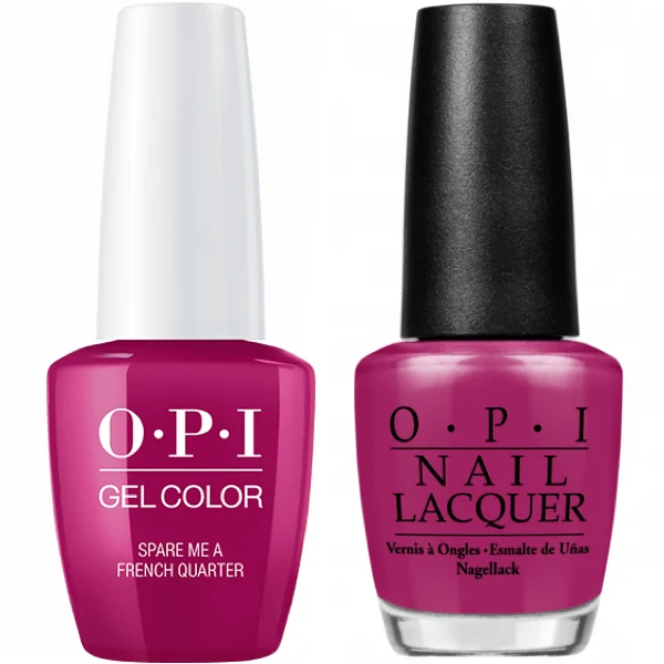 OPI GelColor + Matching Lacquer Spare Me a French Quarter? #N55