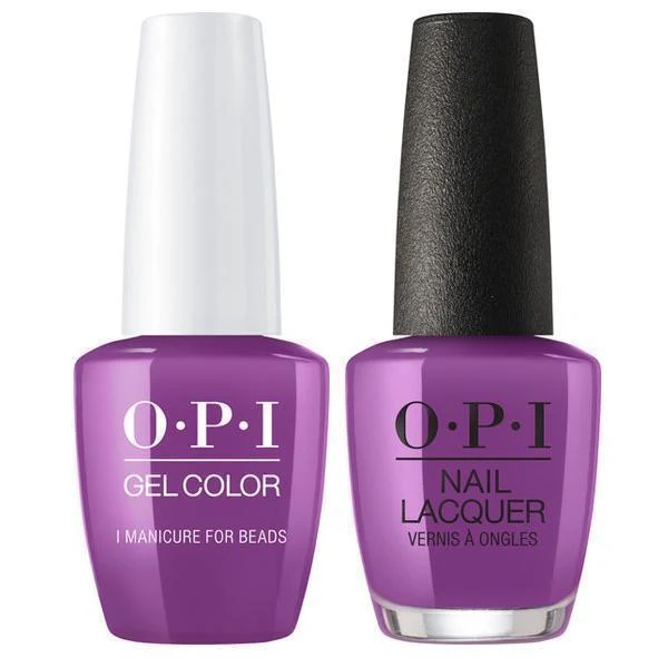 OPI GelColor + Matching Lacquer I Manicure For Beads #N54