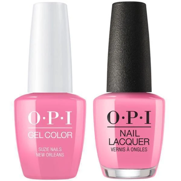 OPI GelColor + Matching Lacquer Suzi Nails New Orleans #N53
