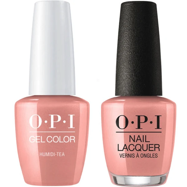 OPI GelColor + Matching Lacquer Humidi-Tea #N52